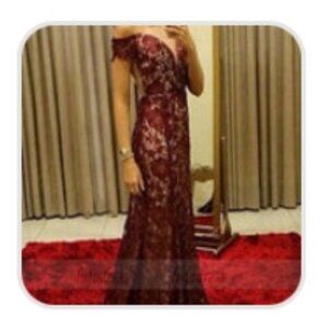 Lula Formal Maroon Gown